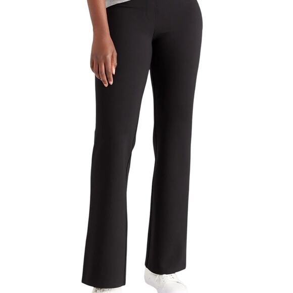 Quince Flared Ultra-Stretch Ponte Trouser, comfort, career, travel, Black, S - Picture 2 of 11